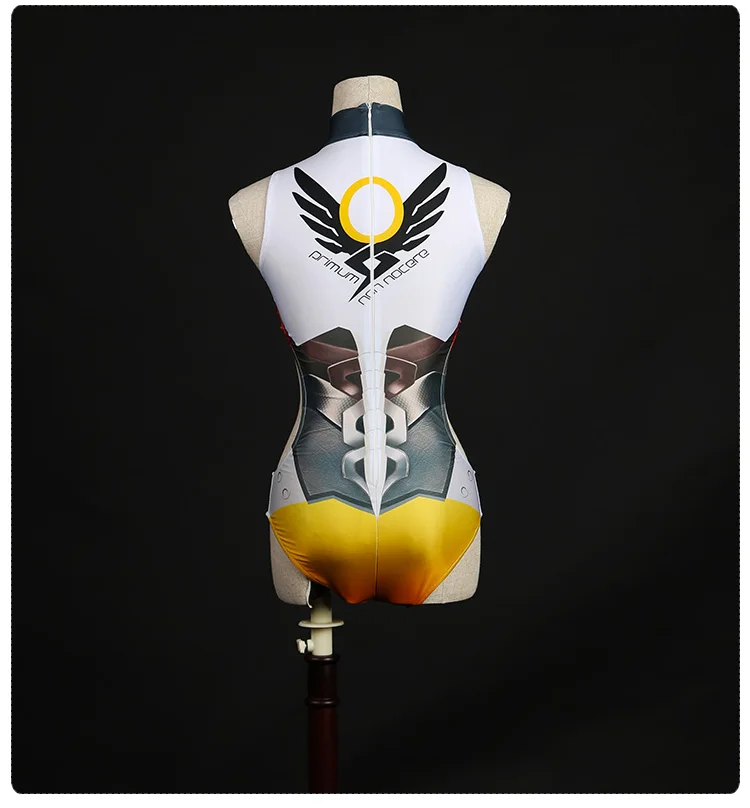 

[Stock] Anime! Game OW Angel Hot Spring Swimsuit Pool Party Cosplay Swimming Suit Costume For Women Free Shipping