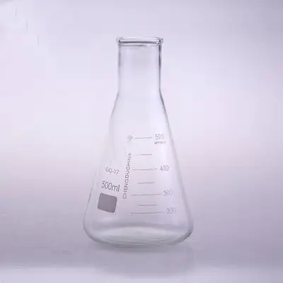 Колба из боросиликатного стекла с узким горлом 500 мл|erlenmeyer flask|conical flaskglass conical flask |
