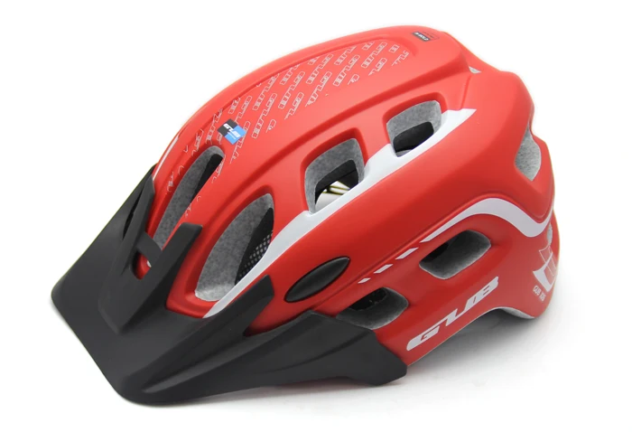 Утолщенный квалифицированный MTB дорожный велосипедный шлем велосипедный спортивный шлем в форме формы горный велосипед с полями Cascos Ciclismo 55-61 см - Цвет: Бургундия