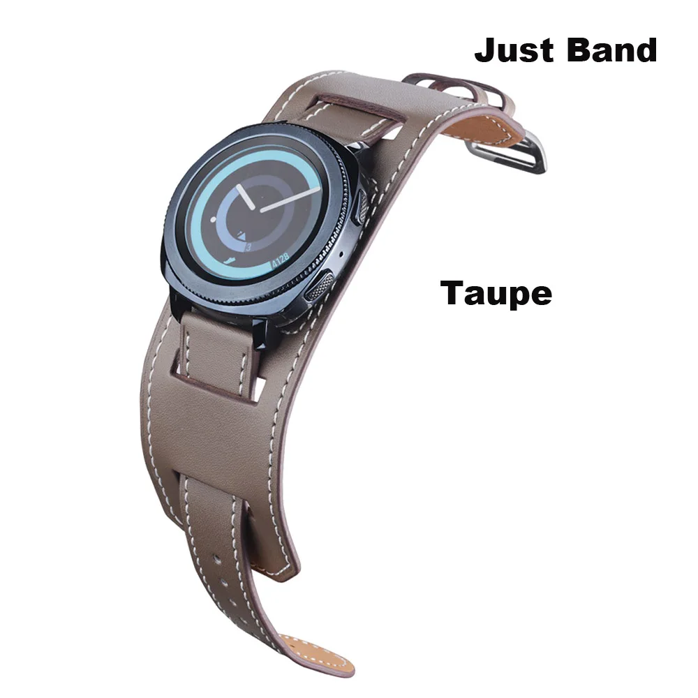 20 мм браслет ремешок для Huami Amazfit Bip Gtr 42 мм кожаный ремешок для samsung Galaxy Active 42 мм Шестерня S2 S4 Pulsera Correa