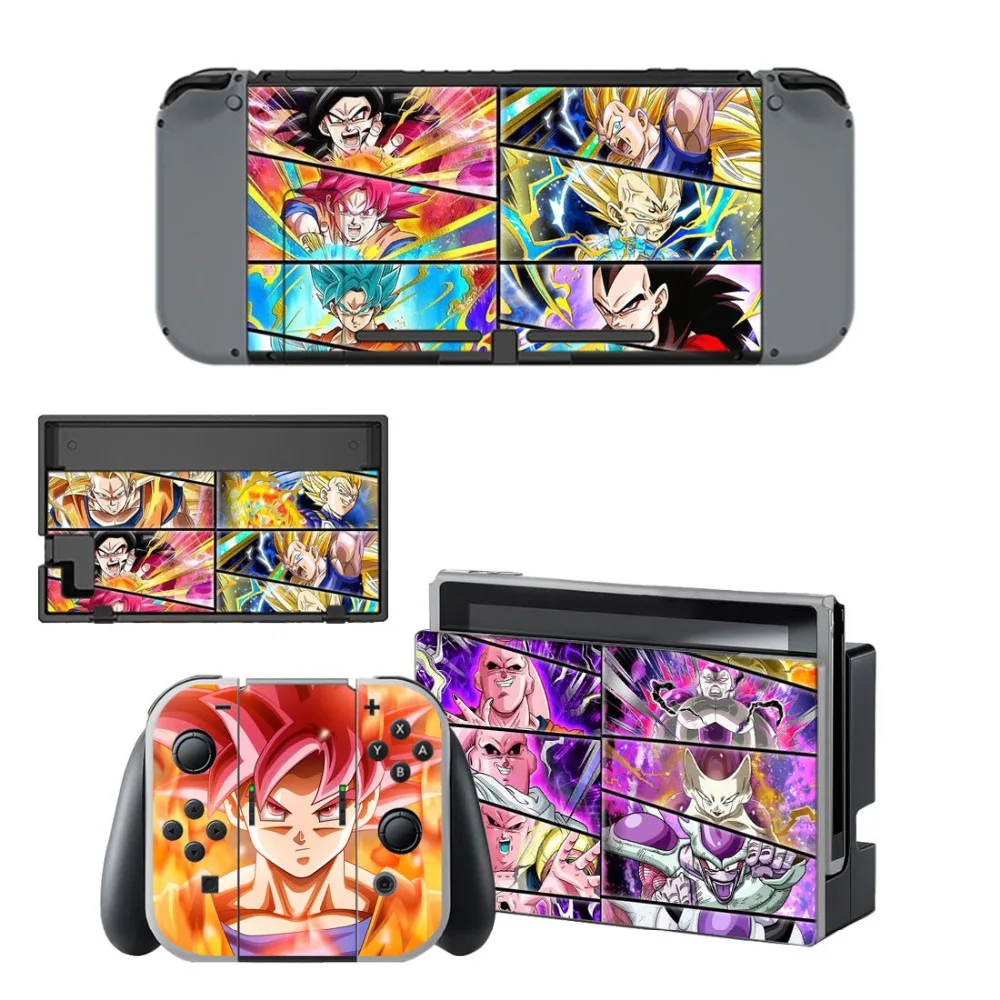 Dragon Ball Super Z Наклейка виниловая Защитная Наклейка для кожи для nintendo Switch NS консоль+ контроллер+ подставка держатель Защитная кожа