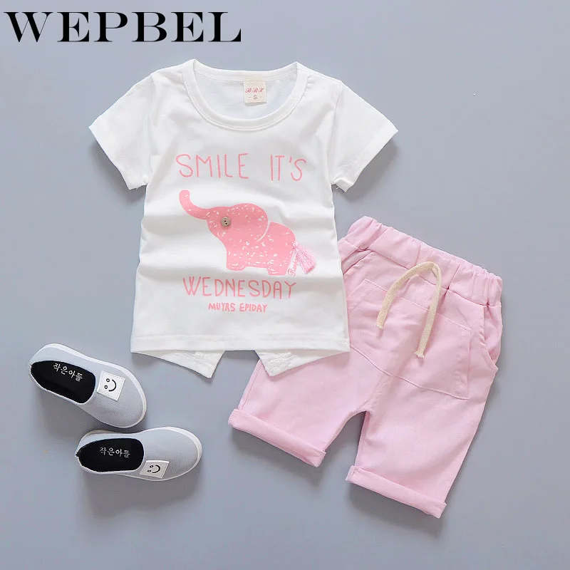 WEPBEL/комплект одежды из 2 предметов для маленьких мальчиков и девочек комплект