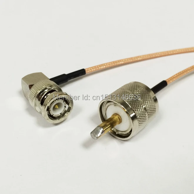 

New Modem Coaxial Cable UHF Male Plug Switch BNC Male Plug Right Angle Connector RG316 Cable Pigtail 15CM 6" Adapter