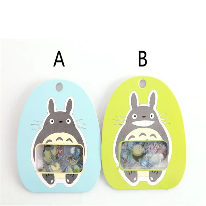 60 шт./упак. Kawaii из прозрачного ПВХ Тоторо вручную учетной записи стикеров