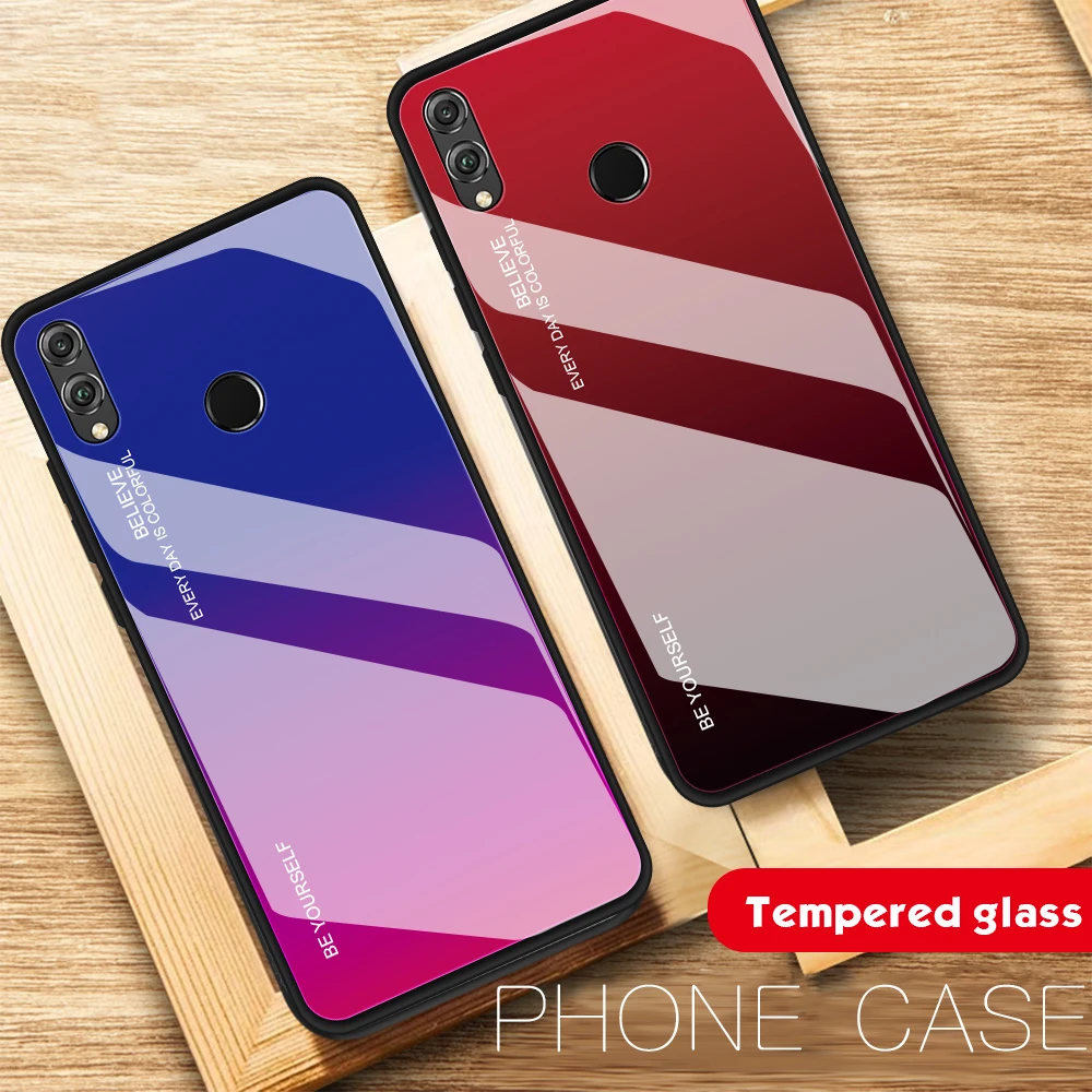 Чехол для телефона huawei Honor 10 Lite 10i View V20 Honor 8X9 Lite Nova 3 3i 4, Жесткий Чехол из закаленного стекла с полным покрытием