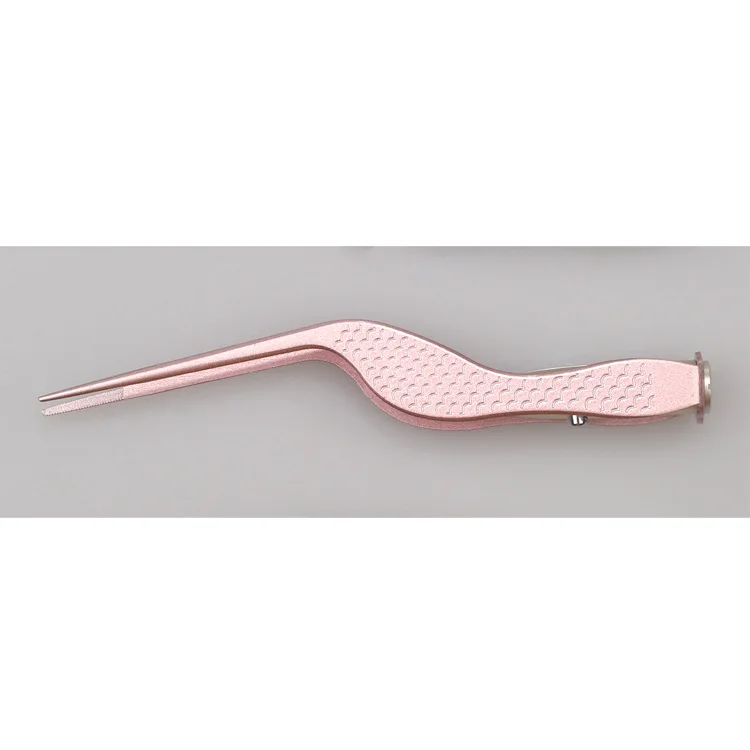 Rose Gold Креативный пинцет с легкой рукоятка из нержавеющей стали инструмент для чистки ушей детей для первой помощи наборы поставки ручной работы Ремонт - Цвет: Rose Gold