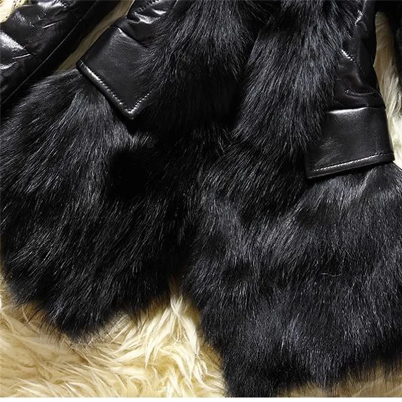 Акция! Новая куртка из искусственной кожи женские зимние Утепленные