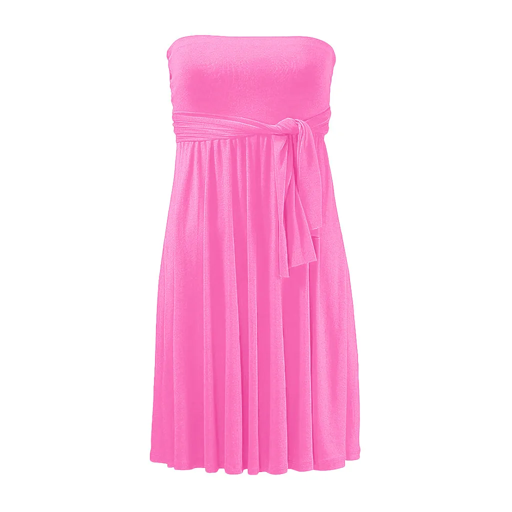 Hot Pink CHAMSGEND, новинка, хит, Женская одноцветная многоцветная одежда, много цветов на выбор, обмотанная юбка бикини, сексуальная модная пляжная юбка - Цвет: Hot Pink