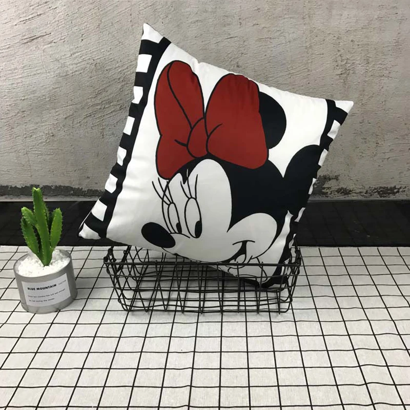 Подушка без набивки 40*40 см подушка Микки Маус Минни чехол мультяшный для подушки