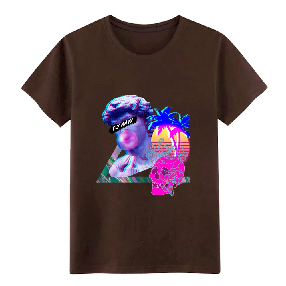 Эстетическая футболка Vaporwave Fly Away в стиле ретро Synthwave 80 s для создания большие
