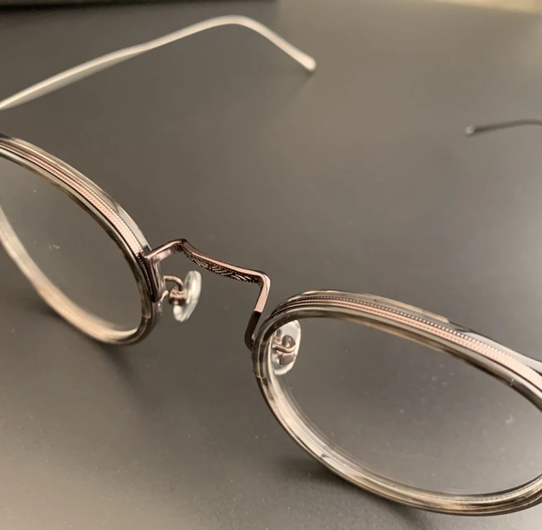 Titanium Vintage Round Optical Glasses Frame Men Brand Retro Clear Lens Eyeglasses Man Myopia Spectacles Frames Eyewear Oculos