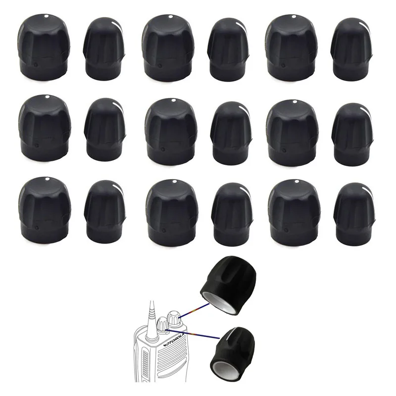 

Lot 10 Pair Channel Knob And Volume Knob for Motorola GP328 GP338 HT750 HT1250 EP350 EP450 EX600 GP340 GP360 GP380 PRO5150 Radio