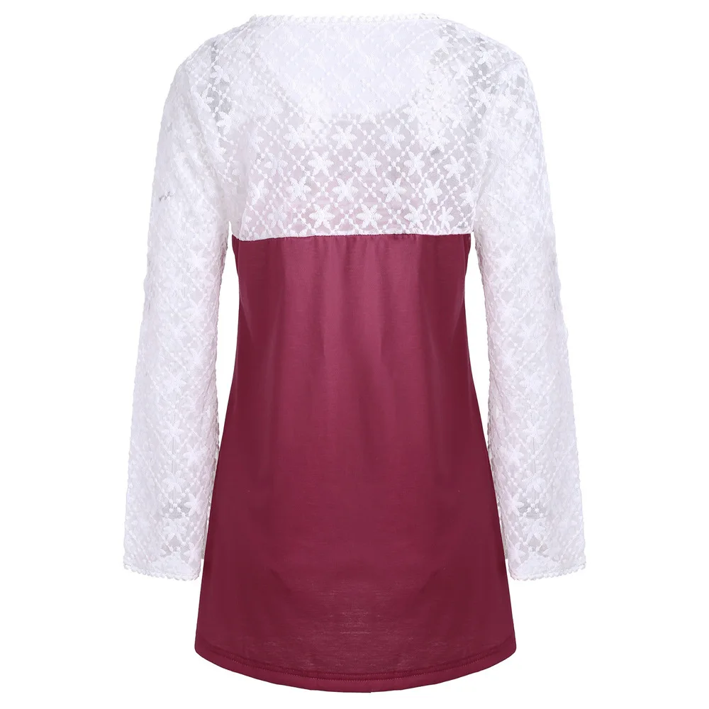 2018 Новое поступление Zuolunouba офис леди Broadcloth летние женские футболка Full Lace