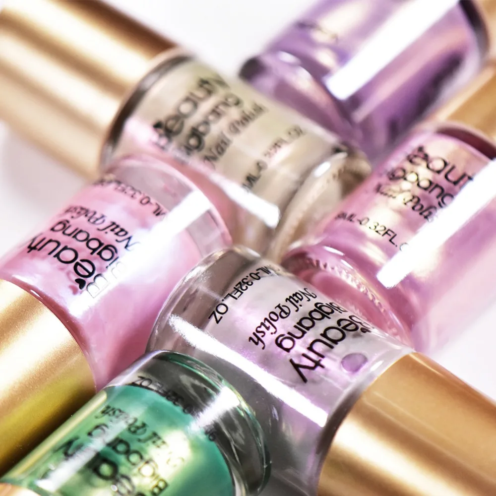 BeautyBigbang 6 бутылок 8 мл Жемчуг Русалка лак для ногтей Блестящий Блеск лак для ногтей маникюрная пилка художественный лак