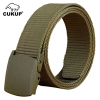cukup unisex design casual accessories high quality nylon belts plastic automatic buckle male fashion waistbands belt cbck008