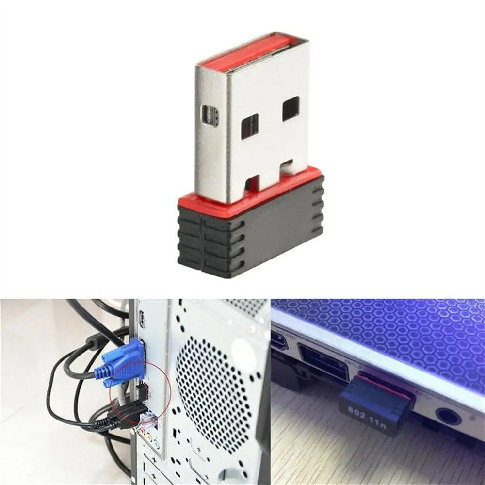 Мини USB WiFi WLAN 150 Мбит/с беспроводной сетевой адаптер 802.11n/g/b ключ | Компьютеры и офис