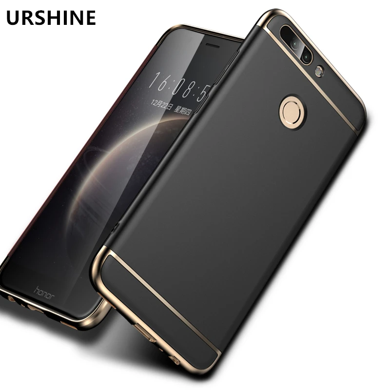 For Huawei Honor 8 Lite Case Bumper Gold Plating 360 Degree Full Protective Cell Phone Cover for Accessories Capa |