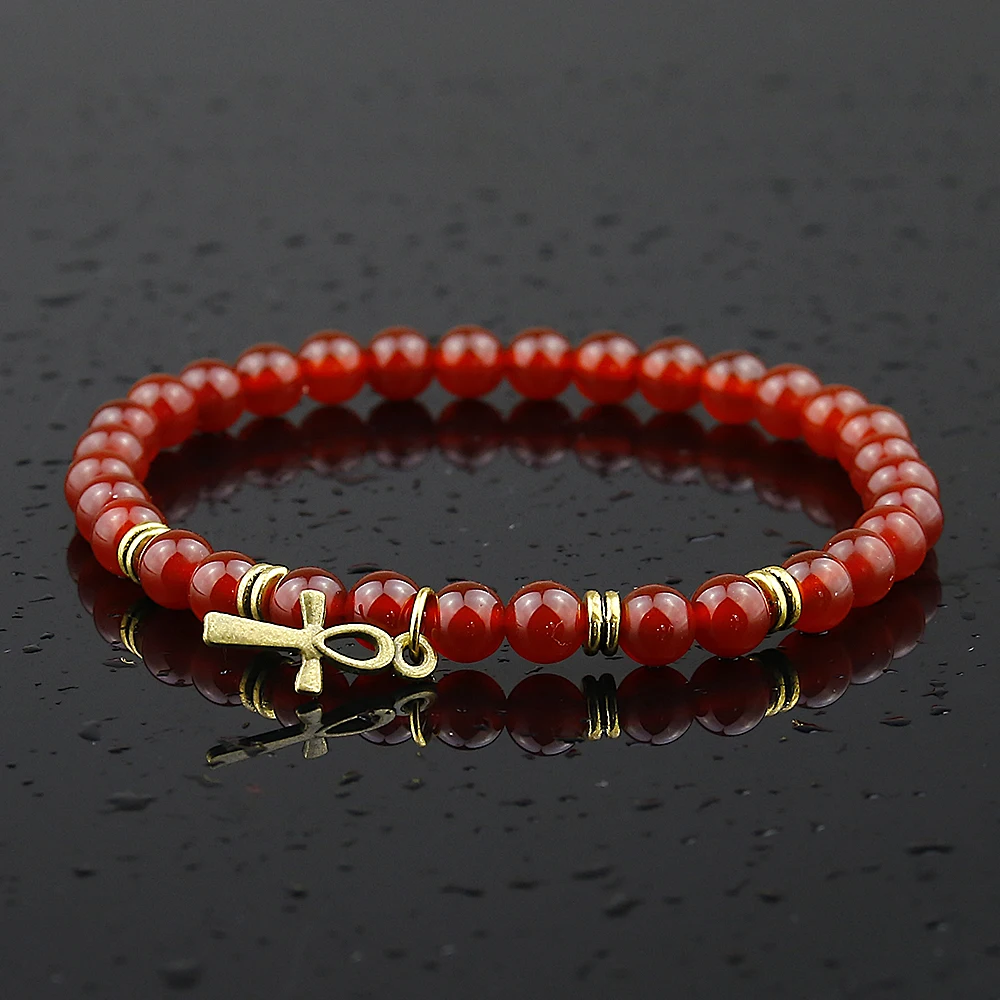 Мужские браслеты из натурального камня бандаж Howlite черный матовый браслет бисера