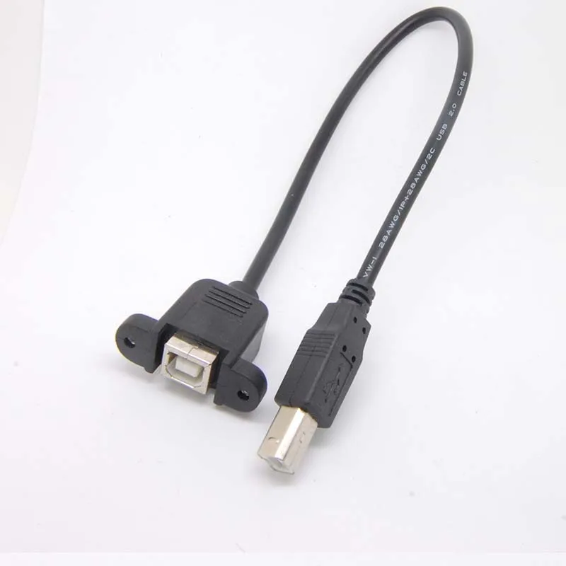 USB2.0 Женский к принтеру сканер B Мужской кабель Шнур свинцовый замок Тип + 2X винт