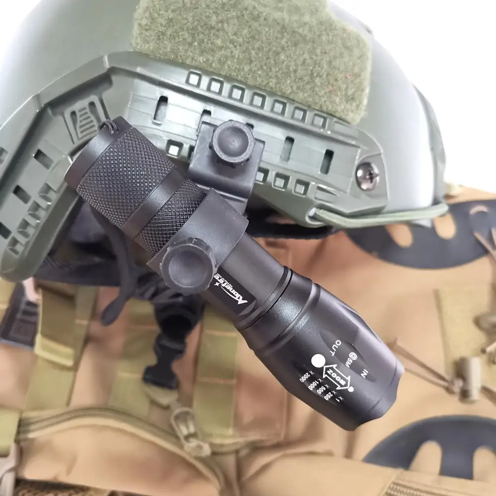 AloneFire M370 2 шт. Тактический зажим для шлема шахтеров лампа колпачок шлем вспышка Светильник Зажим открытый светодиодный светильник держатель головной светильник крепление