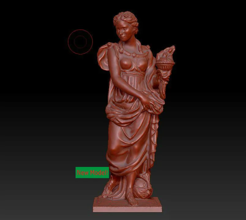 

Модель 3D для станка с ЧПУ 3D cnc в формате STL, Lady00
