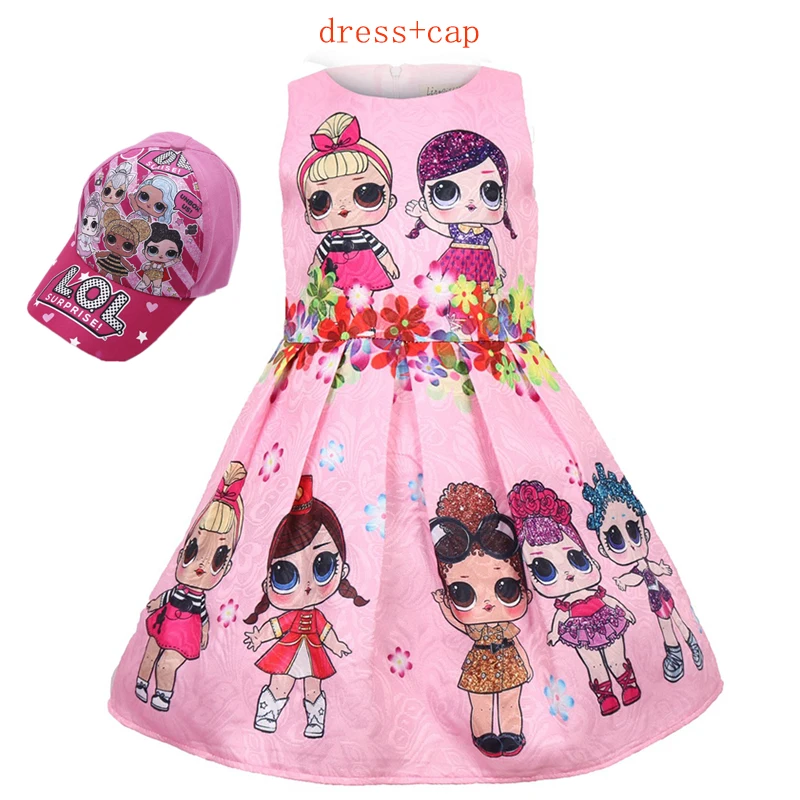 Lol/платье-пачка для маленьких девочек детская одежда Детские платья с героями