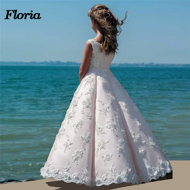 Платья без рукавов с цветочным узором для девочек на свадьбу 2018 Vestidos daminha Детские