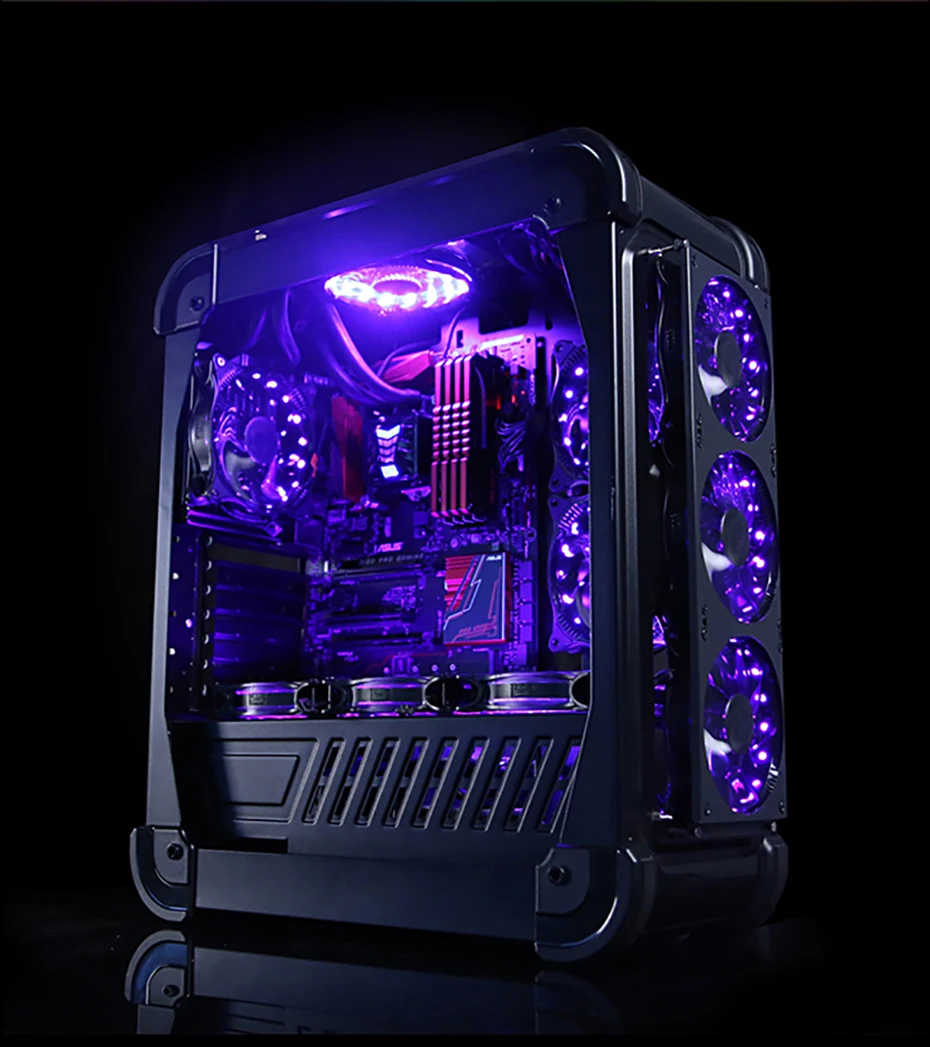 

Pccooler fan rgb 12cm computer pc case cooling fan quite RGB magic adjustable LED 120mm CPU radiator Water cooler dust filter