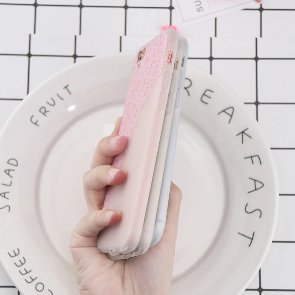 Для iPhone 6 6S чехол Полная защита Шторы Цветы Узор Простой стиль кружевное платье с