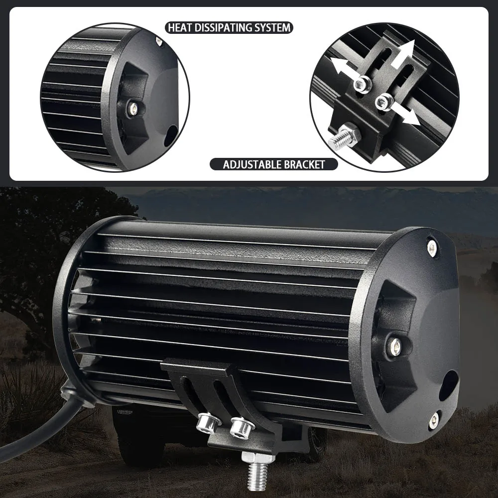 Светодиодный светильник 4 32 дюйма 3 ряда светодиодный рабочий для мотоциклов