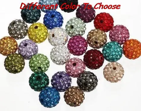 8 мм Лидер продаж разноцветные бусины из горного хрусталя браслет разделитель