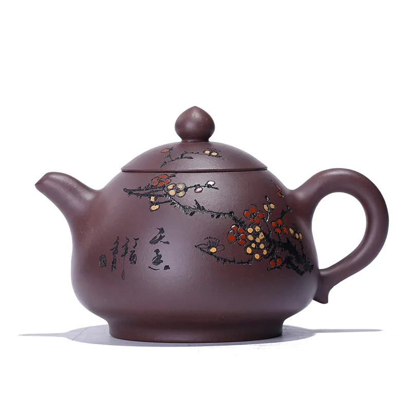 Пурпурный песочный горшок чайная руда фиолетовая грязь полулуна чистый ручной