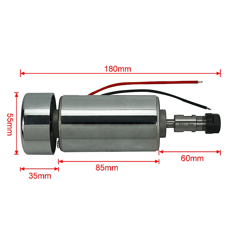 DC12-48V 300 Вт мотор шпинделя ER11 ER16 12000 об/мин 0.3kw фрезерный станок с ЧПУ | Инструменты