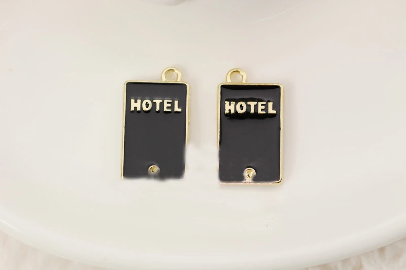 DIY Мода Шарм эмали отель подвески металлические для изготовления ювелирных