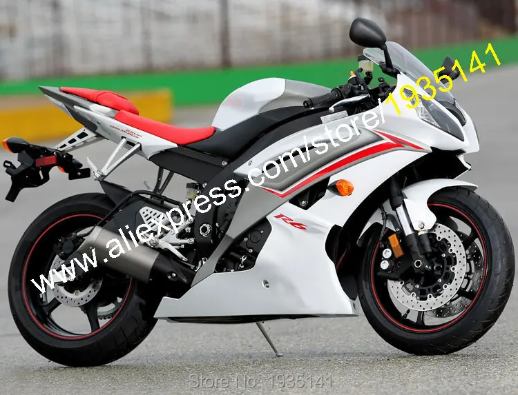 

Для Yamaha YZF600 R6 2008-2016 YZF-R6 08-16 YZFR6 Красный Белый Серый послепродажный обтекатель для мотоцикла (литьё под давлением)