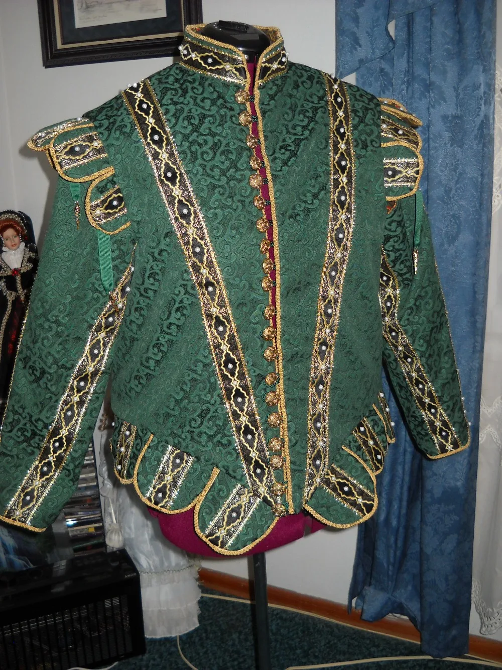 Tudors men style outfit Henry tudor jerkin doublet Renaissance Nobleman cosplay costume custom made | Тематическая одежда и
