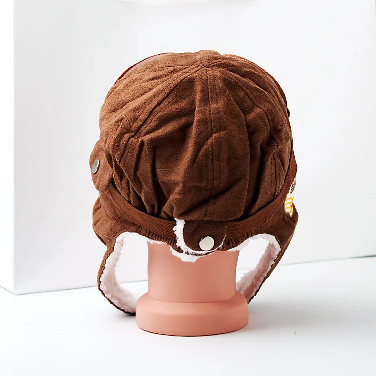Unisex Child Pilot Aviator Hat Earmuffs Beanies | Kids Autumn Winter Warm Earflap Ear Protection Cap | Child Accessories image 4