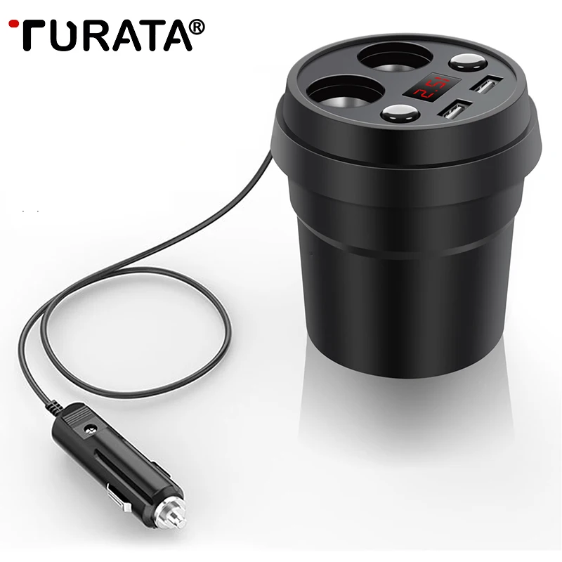TURATA USB Автомобильное зарядное устройство Dual 3.1A Быстрая зарядка с 2 разъемом