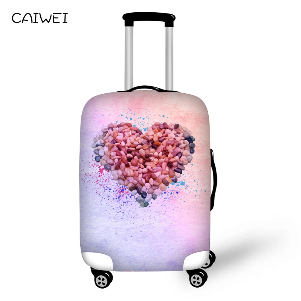Elastic Travel Trolley Accessories Fashion Colorful Hearts Print Waterproof Luggage Cover 18-30 inch Suitcase Protective | Багаж и сумки