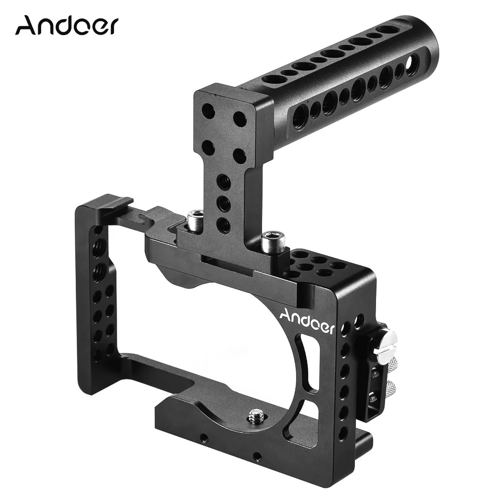 Andoer алюминиевый сплав клетка для камеры Sony A6500 ILDC камера крепления микрофона
