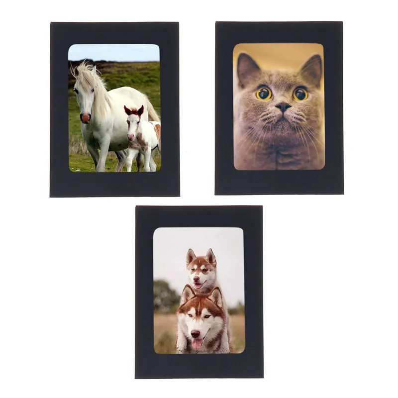 10 шт DIY крафт-бумага фоторамка 3-7 дюймов подвесная настенная рамка для фотографий и картин крафт-бумага с зажимами и веревкой для семейной памяти