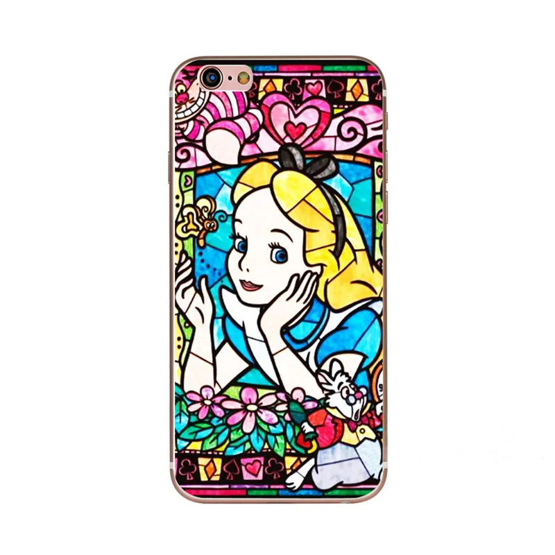 Phone Case For iPhone 7 Plus iphone 8 Cute Snow White Princess Ariel Mermaid Cartoon Cover Shell Fundas Capa Coques |