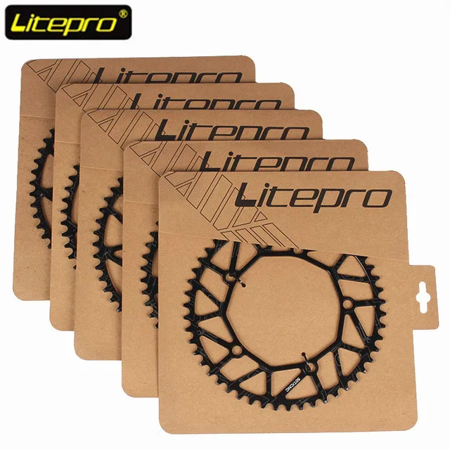 Litepro 130 BCD 9 10 11 скоростной полый ЧПУ сплав однодисковый цепной круг дорожный складной велосипедный цепной круг 50/52/54/56/58 T