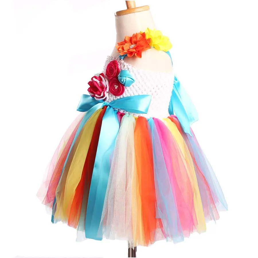 Candy Bright Color Girls Tutu Dress with Headband Spring Summer Short for Photography Prop Birthday Party TS097 | Детская одежда и