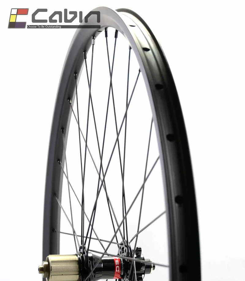 27 мм Широкие MTB 29er Углеродные колеса 29-дюймовый горный велосипед углеродное