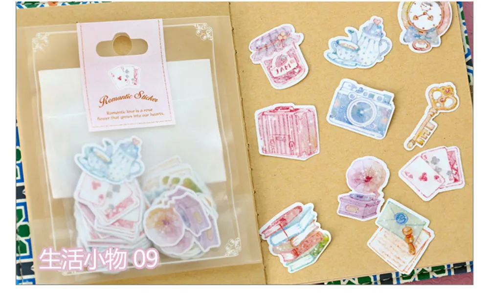 70 шт./пакет чистой пресной воды фото альбом декоративный бумажный стикер DIY ручной работы наклейки Искусство ремесло подарок