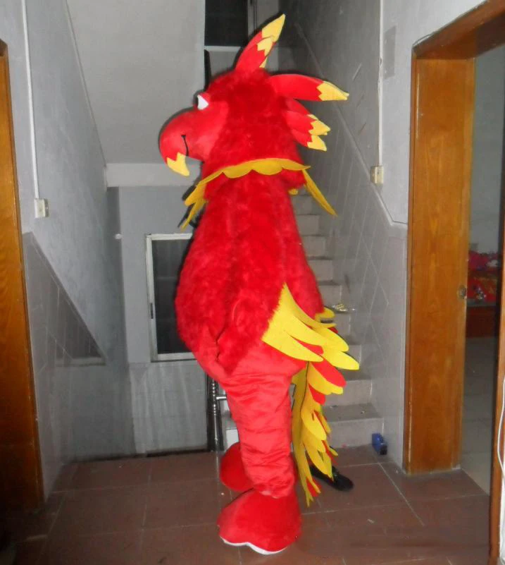

Factory Outlets the head red phoenix mascot costume for adult