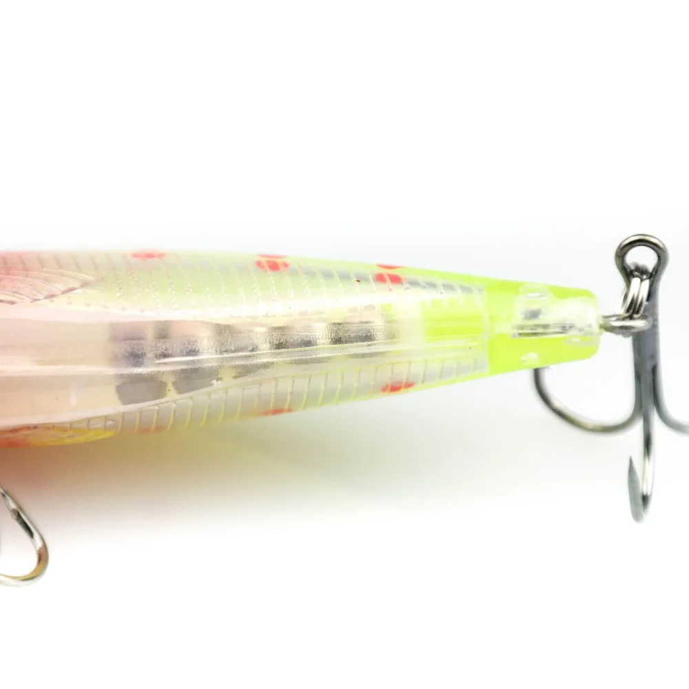 FANSHANG Fly Fishing 11CM-12G Minnow Lure Baits Artificial Swim Plastic High Carbon Hook 3D Eyes | Спорт и развлечения