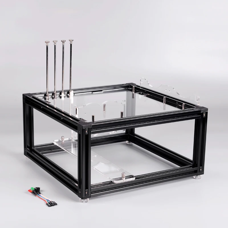 QDIY PC JMK DIY алюминиевый сплав ATX материнская плата ПК Шасси в корпусе открытая голая