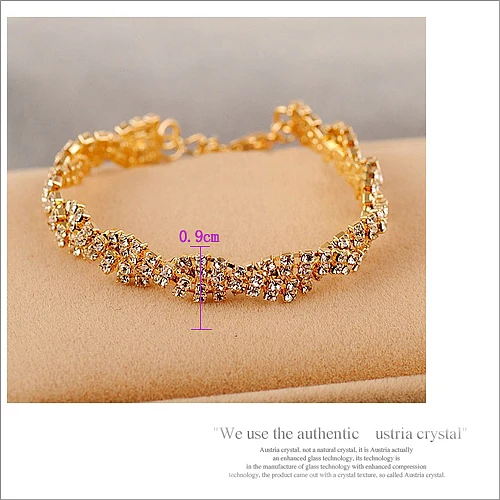 Браслет со сверкающими бриллиантами многодренажный браслет с дрелью